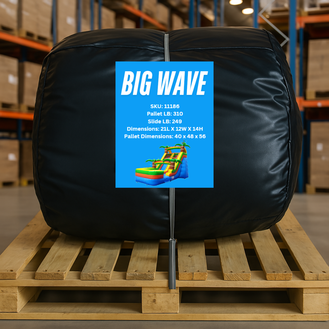 BIG WAVE - 13FT Tropical Paradise Wet/Dry Water Slide