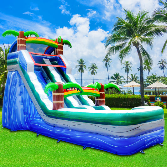26' x 12' x 16' Wet/Dry Commercial-grade Inflatable Water Slide #11190