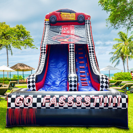 30' x 16' x 19' Wet/Dry Commercial-grade Inflatable Water Slide #11191