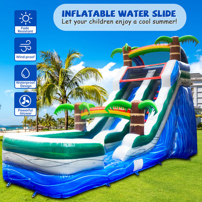 26' x 12' x 16' Wet/Dry Commercial-grade Inflatable Water Slide #11190