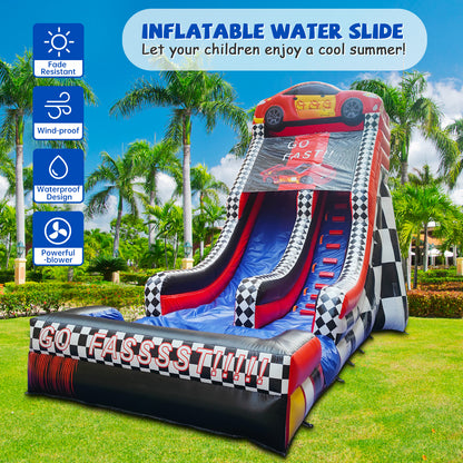 30' x 16' x 19' Wet/Dry Commercial-grade Inflatable Water Slide #11191