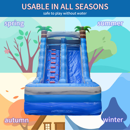 COMING Wet/Dry Tropical Waterfall Commercial Inflatable Water Slide 30' x 11' x 18'H #11162