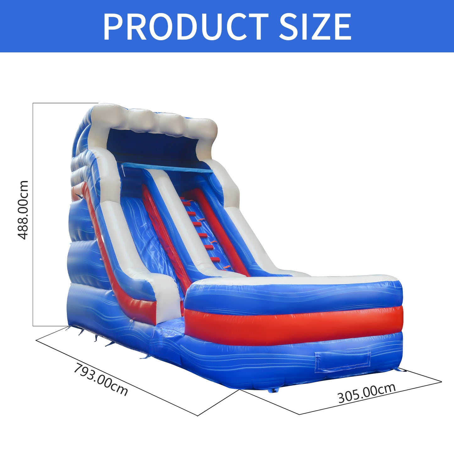 COMING  Wet/Dry Tidal Wave Commercial Inflatable Water Slide 26' x 10' x 16' #11167